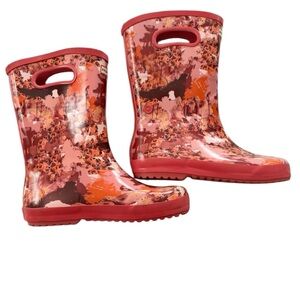 Hunter for Target kids abstract print tall rain boots pink. SZ 3. Worn Once